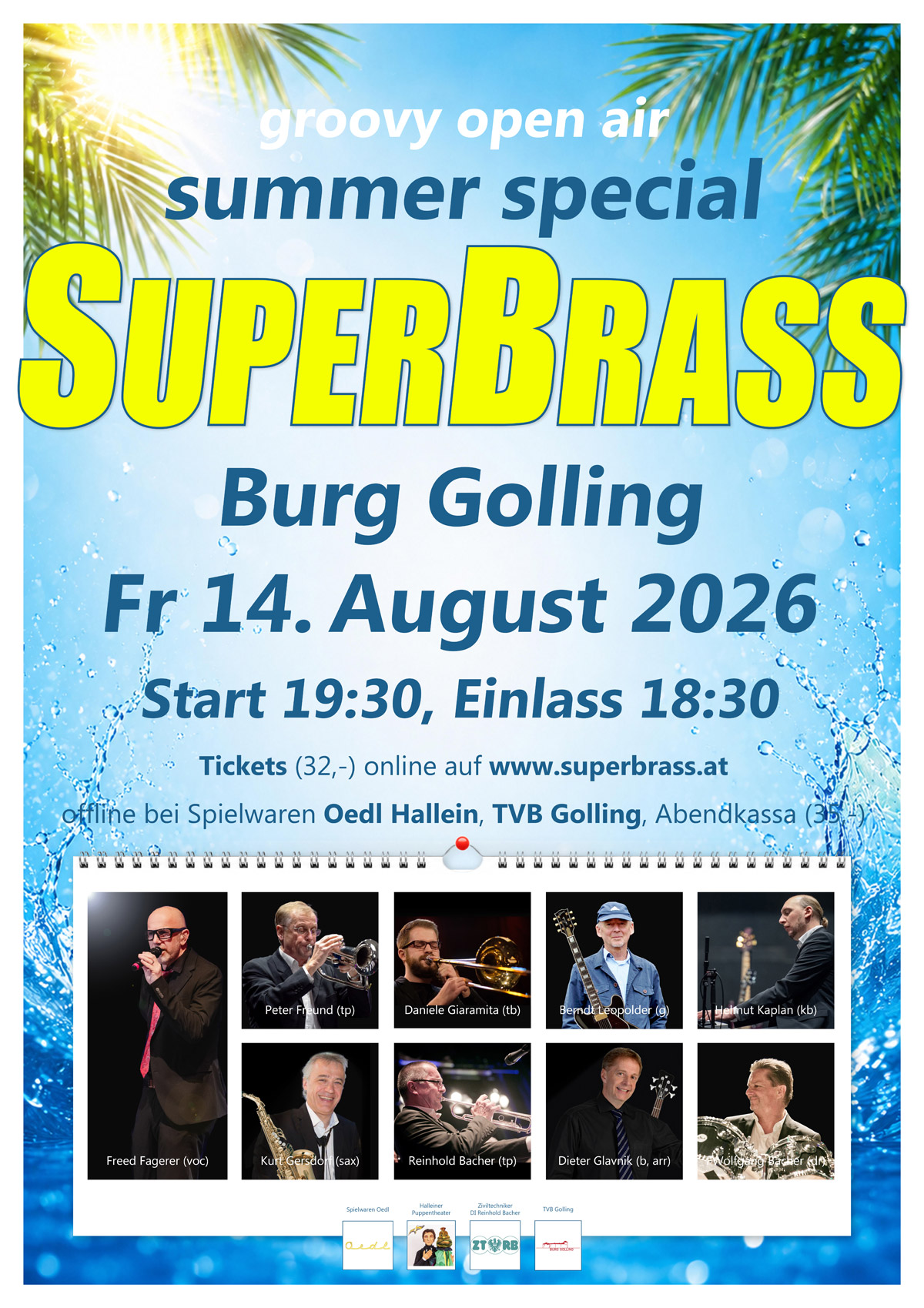 SuperBrass Konzert Burg Golling , 14. August 2026